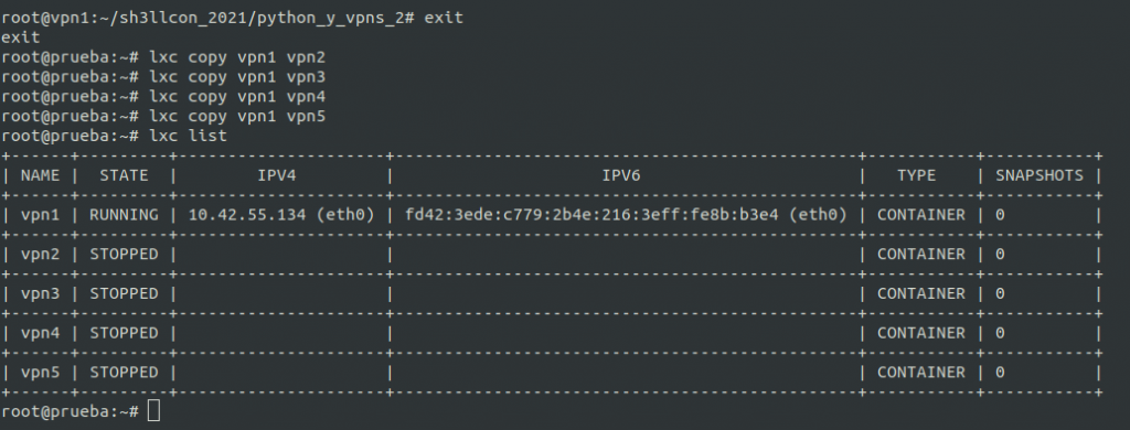 sh3llcon vpn python rotar DNs